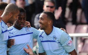 Callum Wilson scored the pick of the goals when Coventry dominated Colchester United