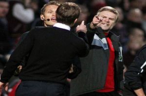 Steven Pressley clashed with Bradford manager Phil Parkinson in a heated affair at Valley Parade.