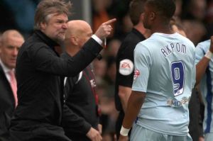 Tempers flared from Steven Pressley as the team failed to hold onto a lead at Brentford