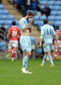 Not good enough. Josh McQuoid reflecting on another goal conceded by the Sky Blues.